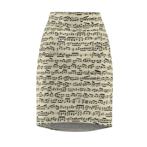 Ivory Sonata on a Pencil Skirt