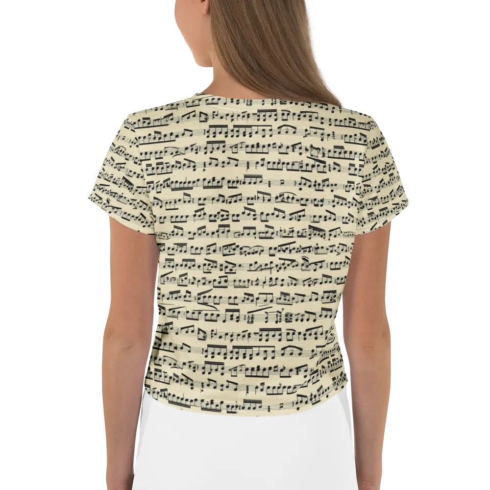 Ivory Sonata on Crop Tee — Back