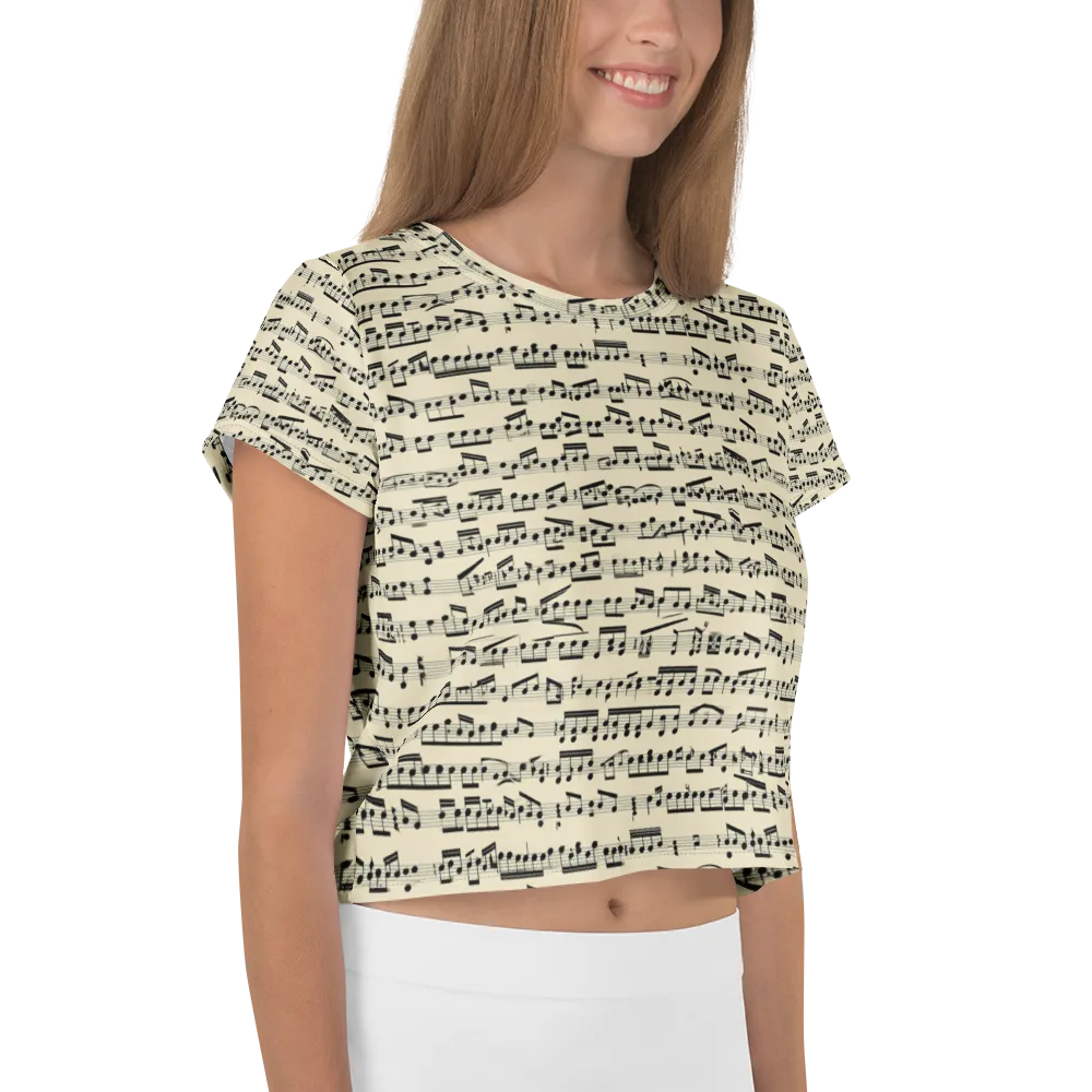 Ivory Sonata on Crop Tee — Right