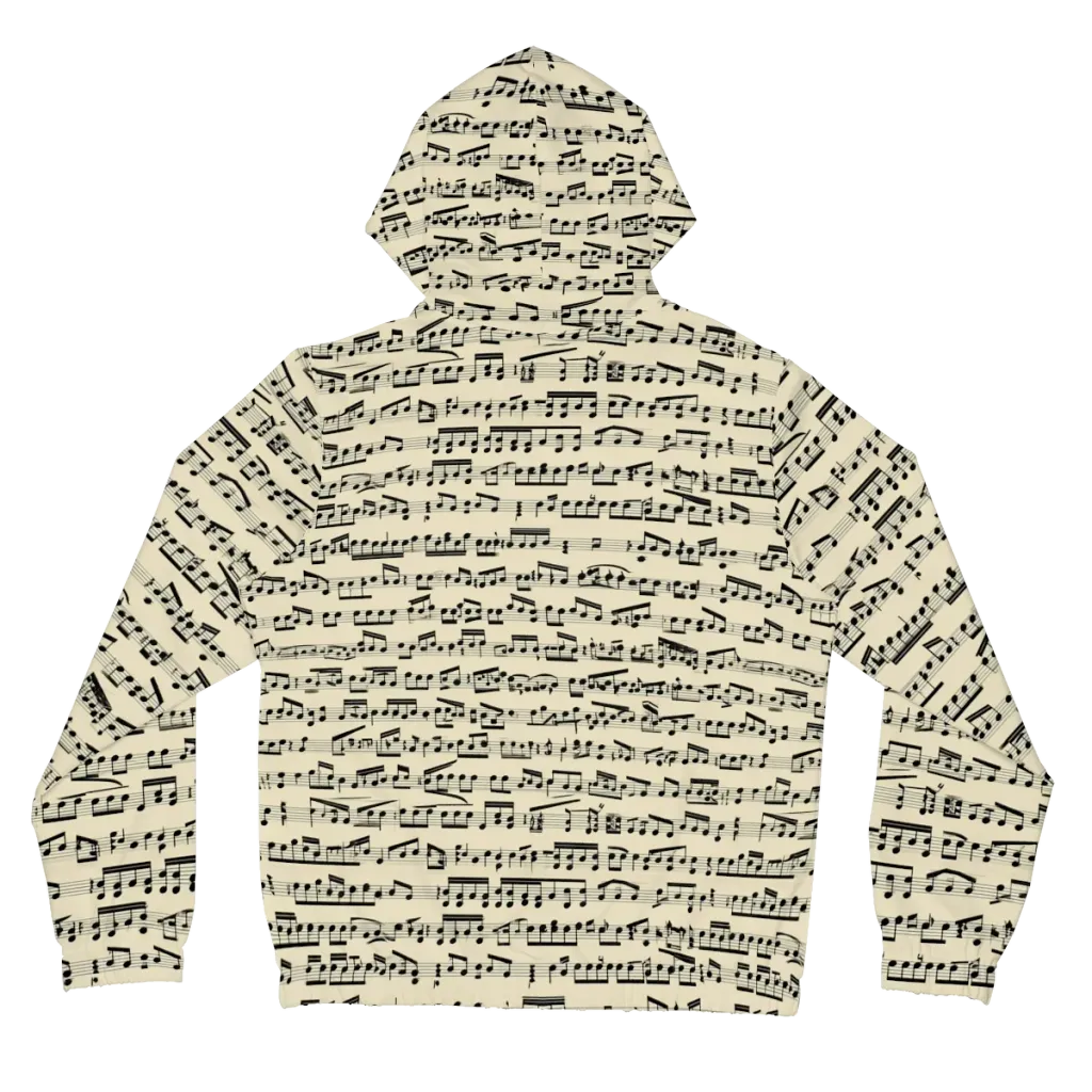Ivory Sonata on Women's Full-Zip Hoodie — Back