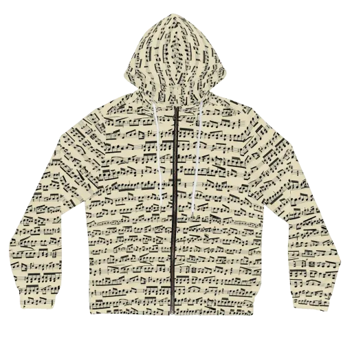 Ivory Sonata on a Women's Full-Zip Hoodie