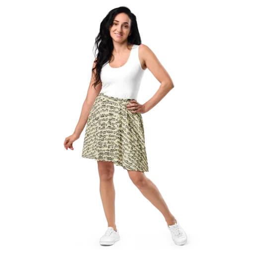 Ivory Sonata on a Skater Skirt