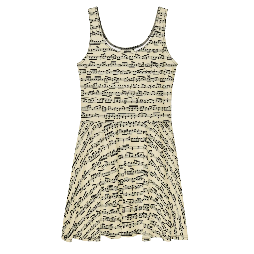 Ivory Sonata on Skater Dress — Front
