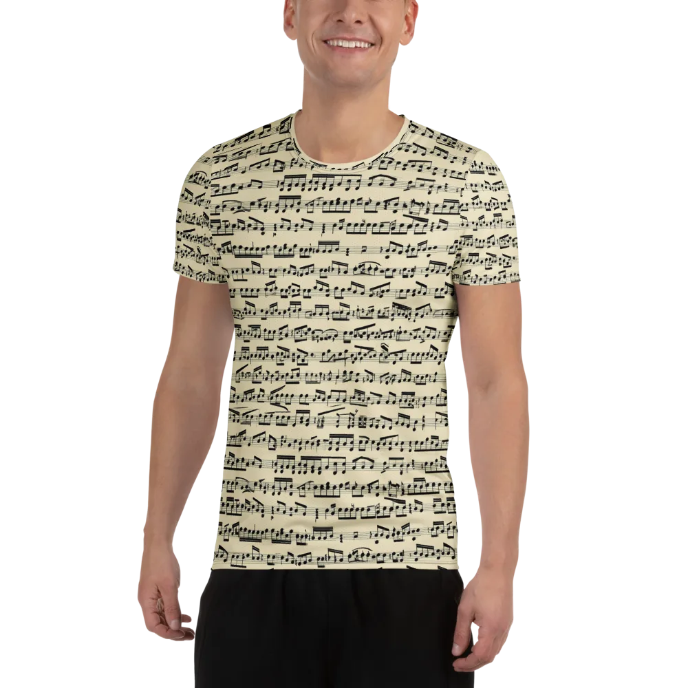 Ivory Sonata on Men's Athletic T-Shirt — Front