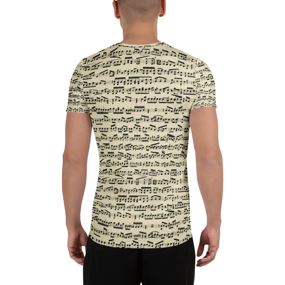 Ivory Sonata on Men's Athletic T-Shirt — Back