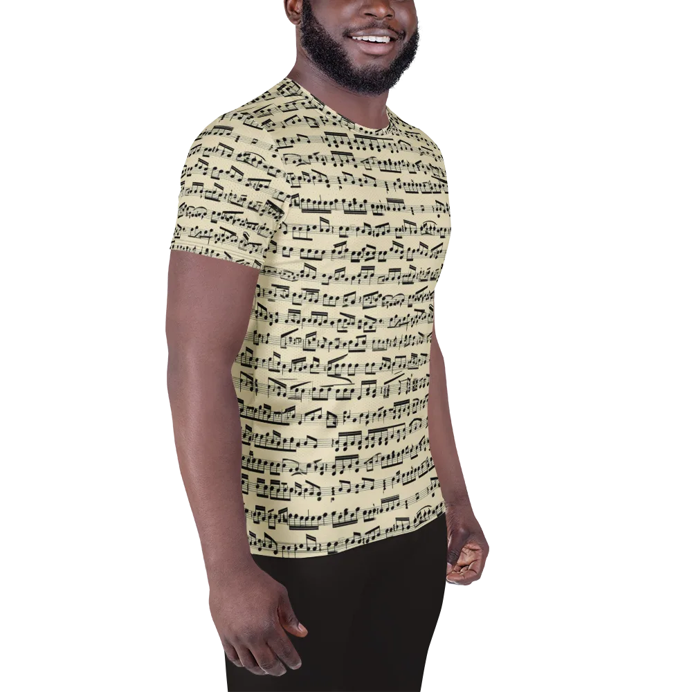 Ivory Sonata on Men's Athletic T-Shirt — Right