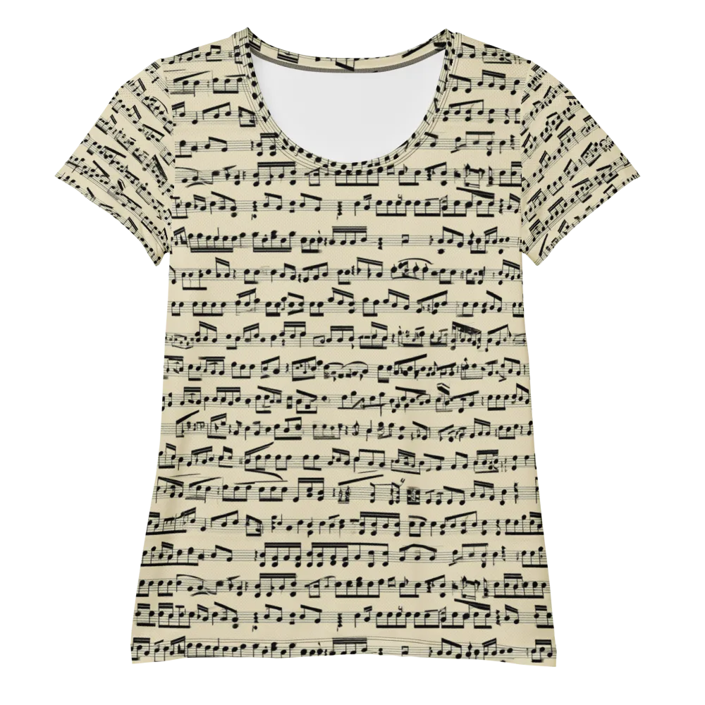 Ivory Sonata on Women's Athletic T-Shirt — Front