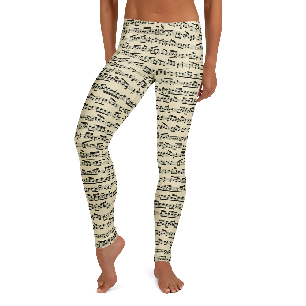 Ivory Sonata on Leggings — Front