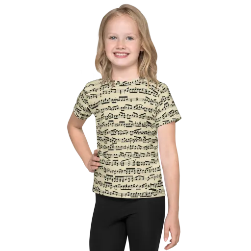 Ivory Sonata on a Kids Crew Neck T-Shirt