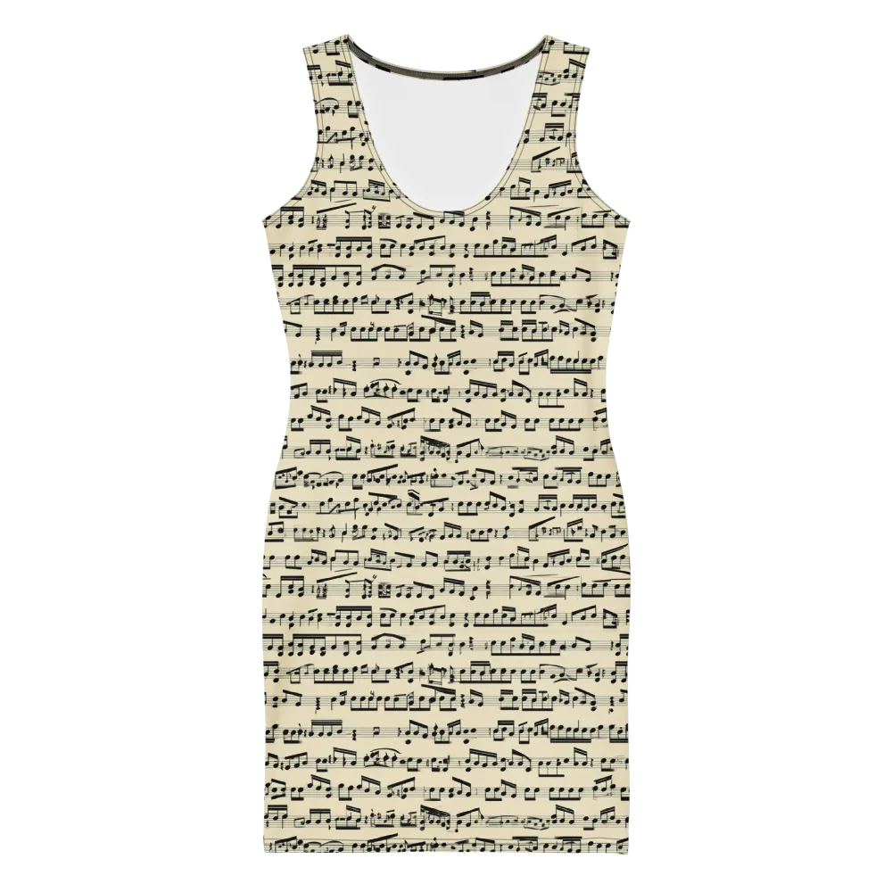 Ivory Sonata on Bodycon Dress — Front