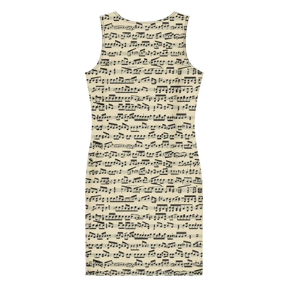 Ivory Sonata on Bodycon Dress — Back