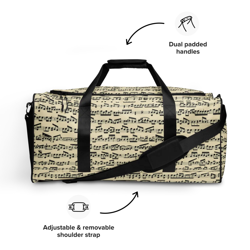 Ivory Sonata on Duffle Bag — Front