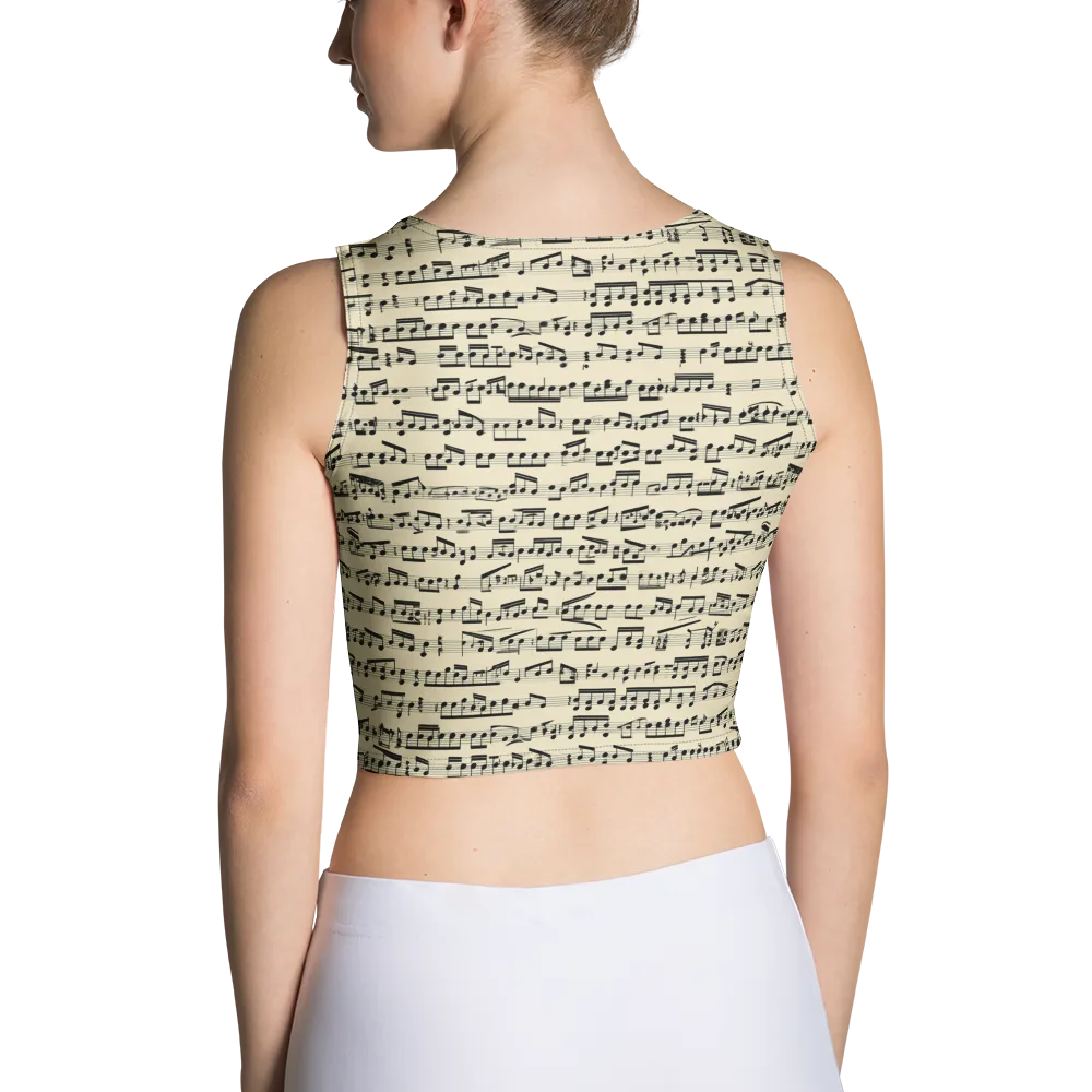 Ivory Sonata on Crop Top — Back
