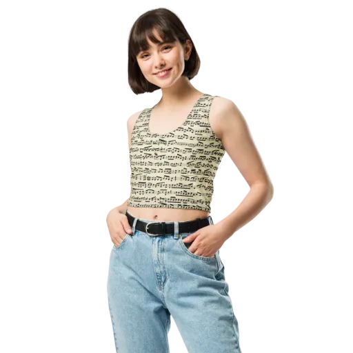 Ivory Sonata on a Crop Top