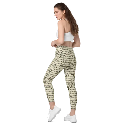 Ivory Sonata on a Leggings with Pockets