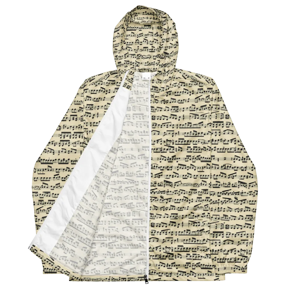Ivory Sonata on Men's Windbreaker — Front