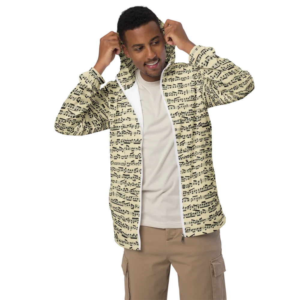 Ivory Sonata on Men's Windbreaker — Front