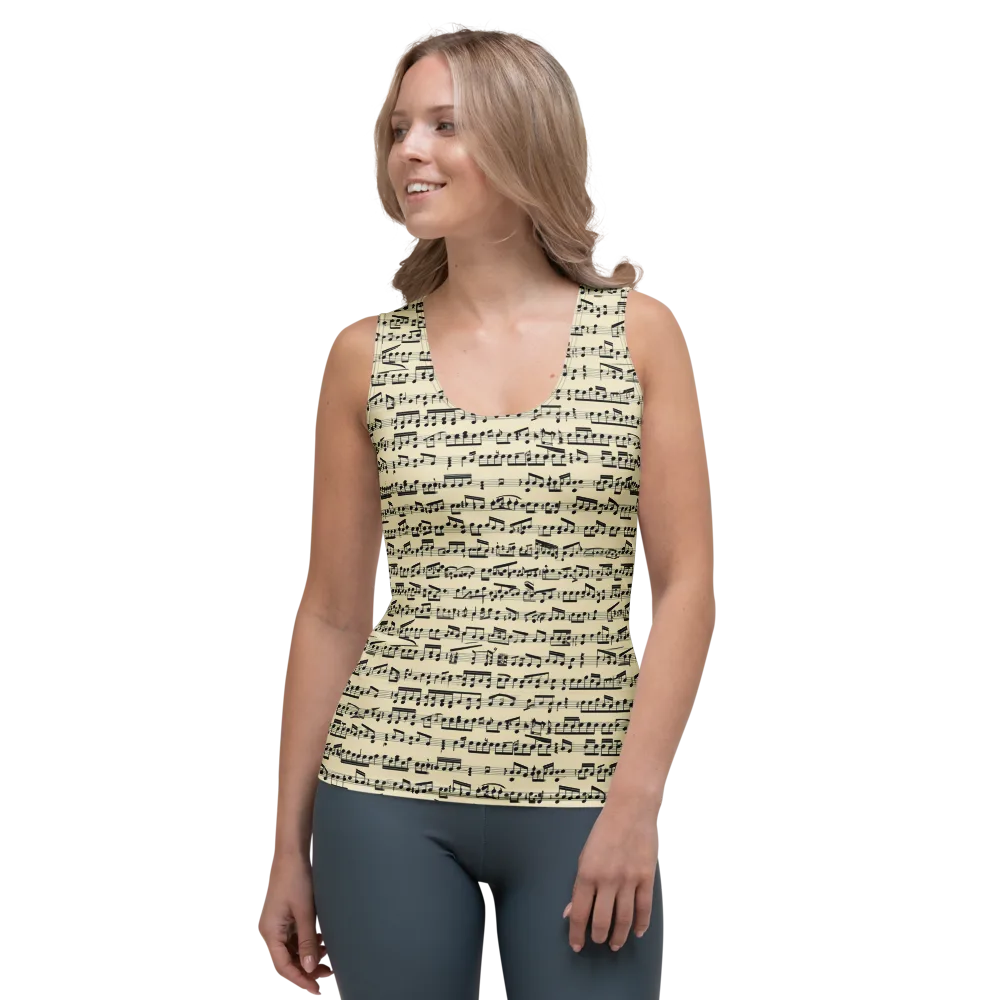 Ivory Sonata on Women's Tank Top — Front