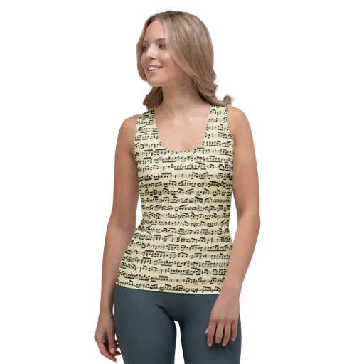 Ivory Sonata on a Women's Tank Top