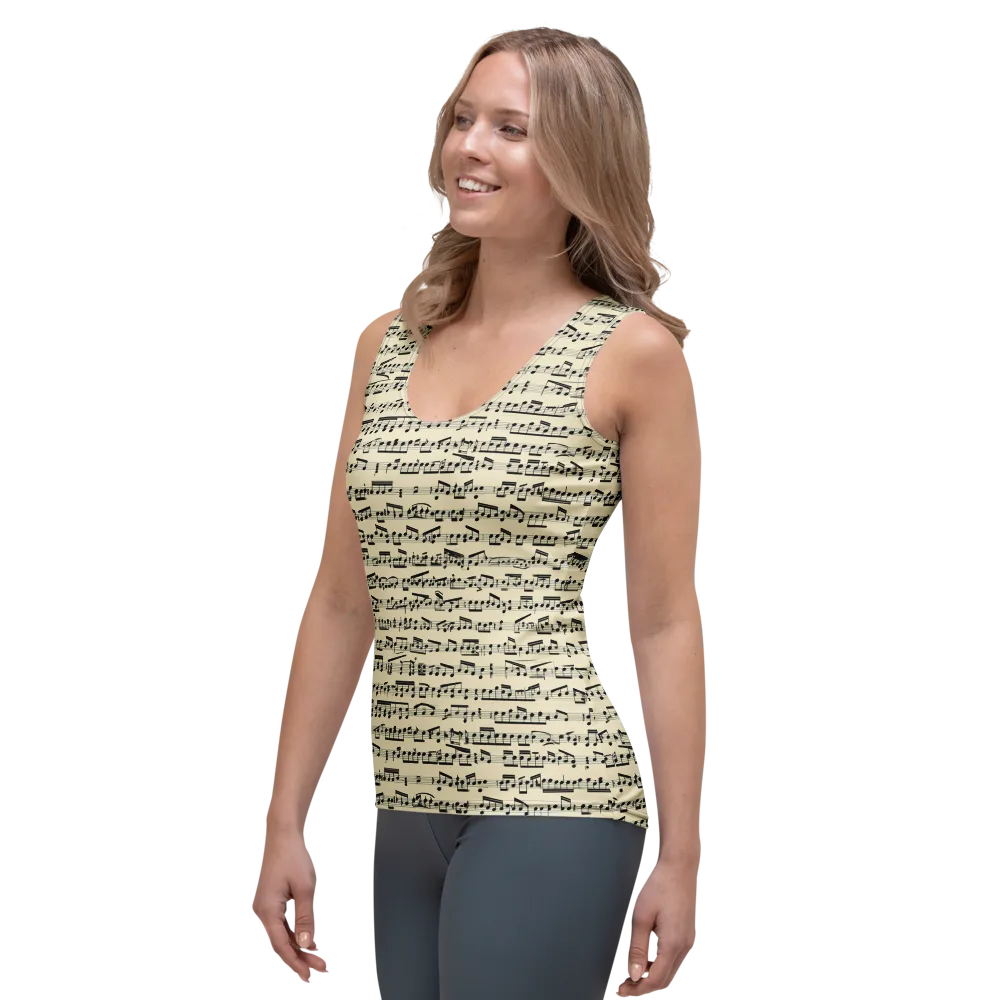 Ivory Sonata on Women's Tank Top — Left Front