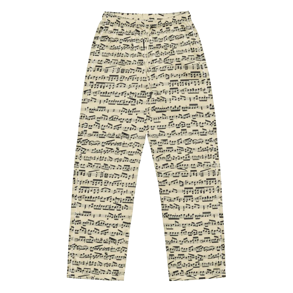 Ivory Sonata on Women's Pajama Pants — Front