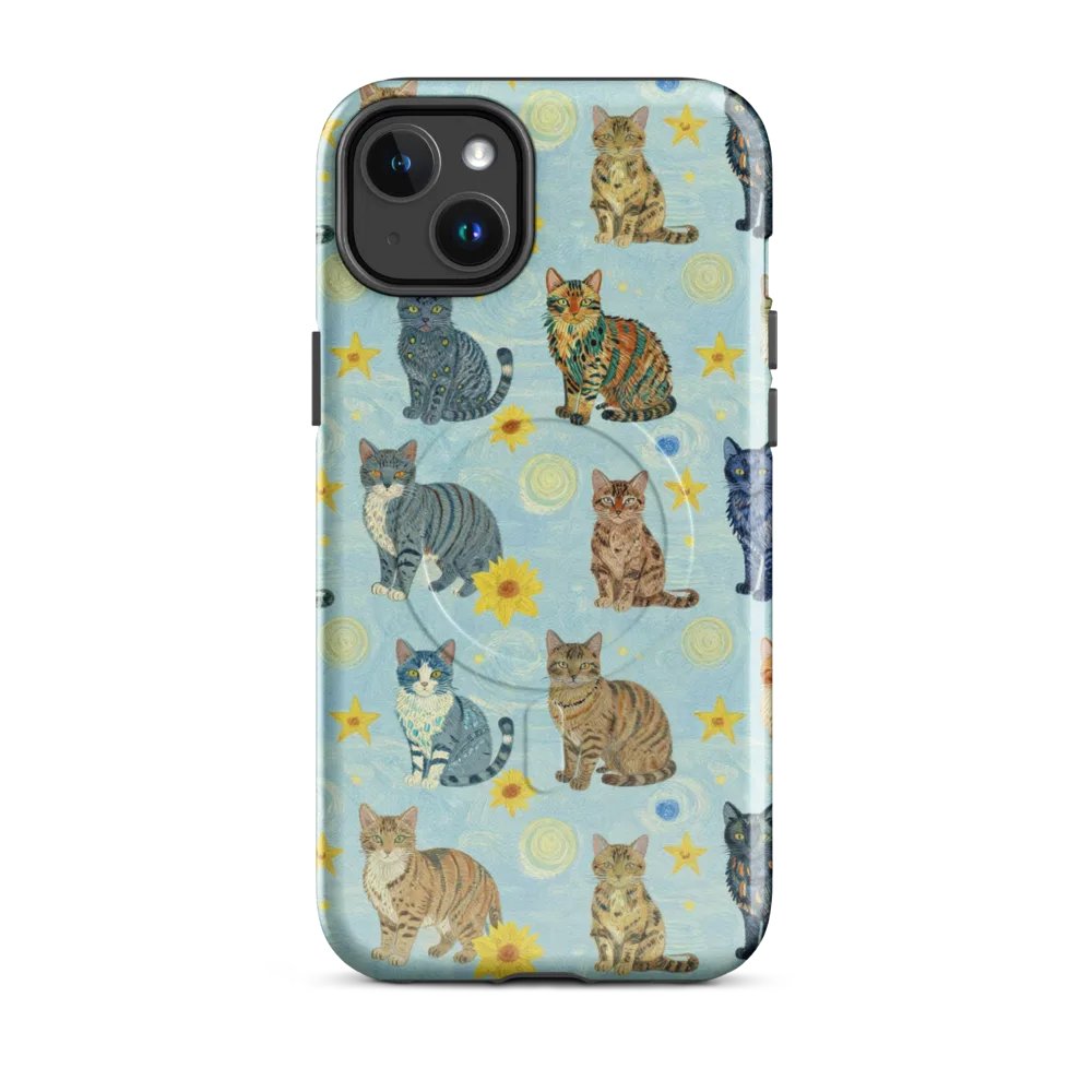 Starry Cat Garden on MagSafe Tough Case for iPhone® — Front