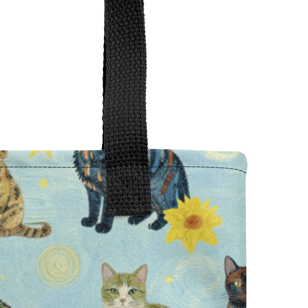 Starry Cat Garden on Tote Bag — Product details