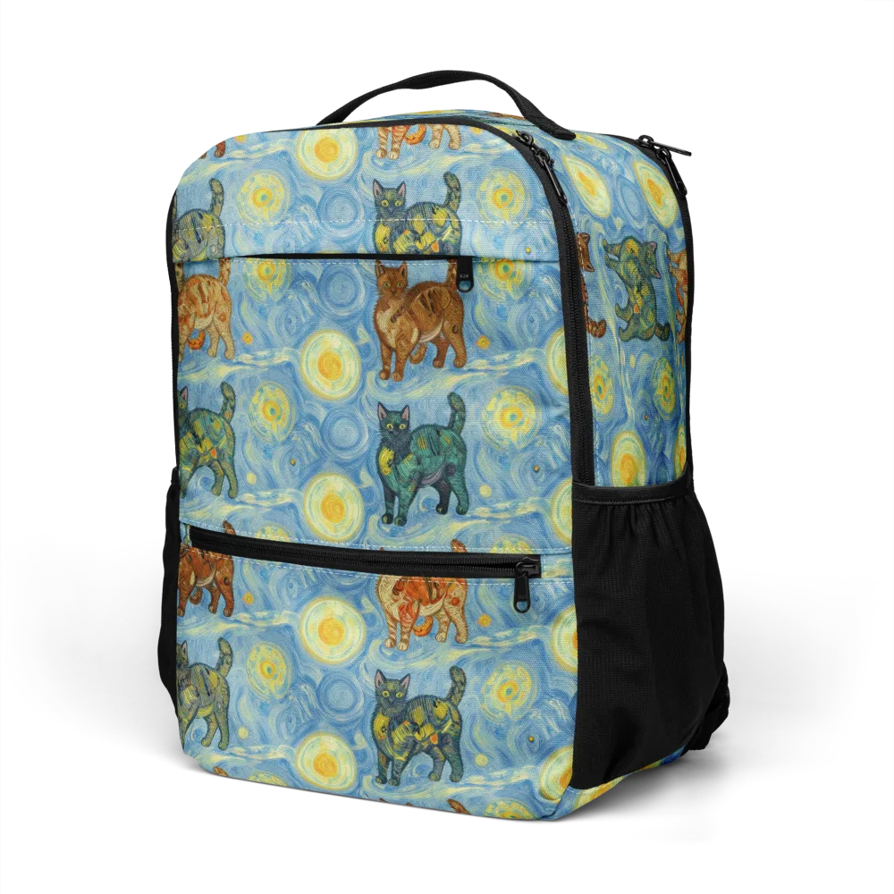 Starry Night Prowl on Utility Backpack — Left Front