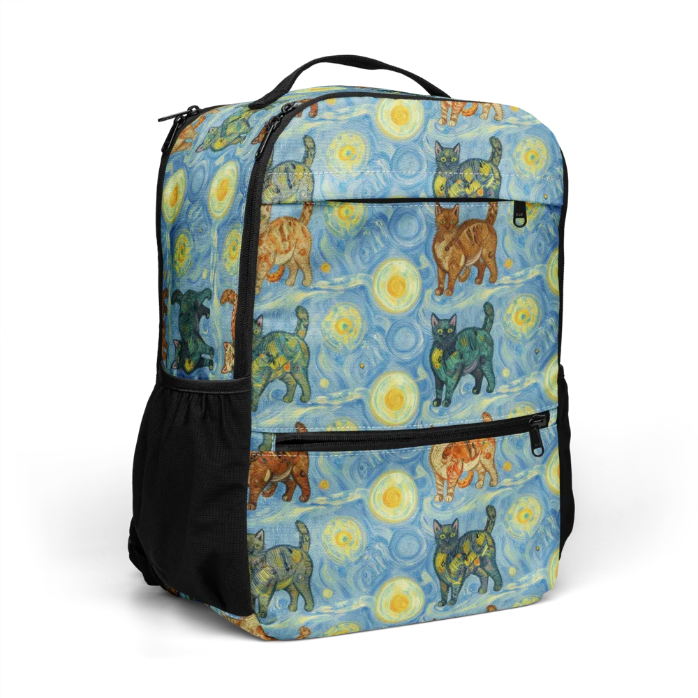 Starry Night Prowl on Utility Backpack — Right Front