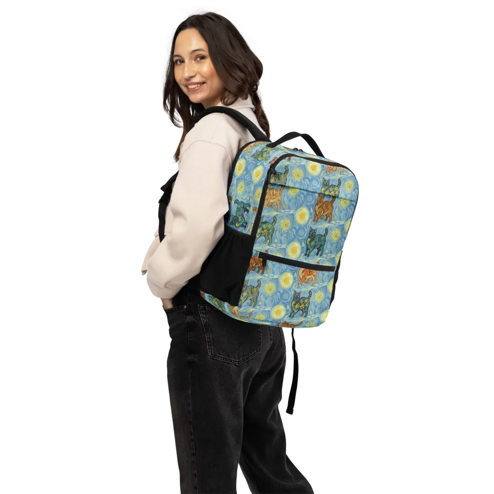 Starry Night Prowl on Utility Backpack — Back