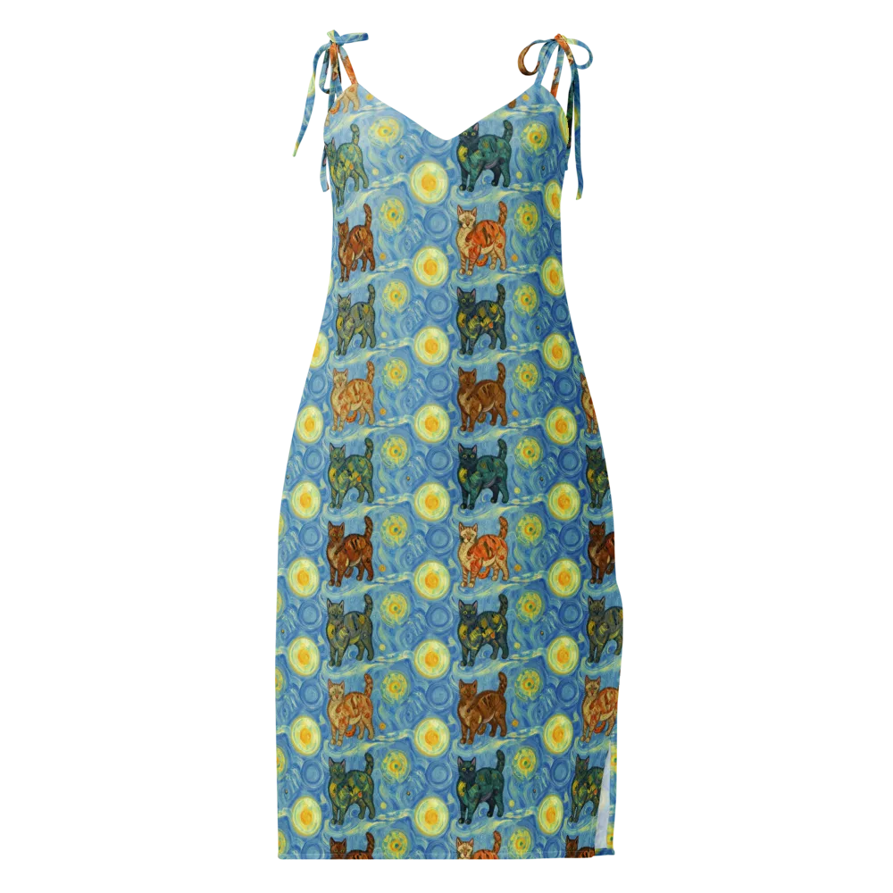 Starry Night Prowl on Slip Dress — Front