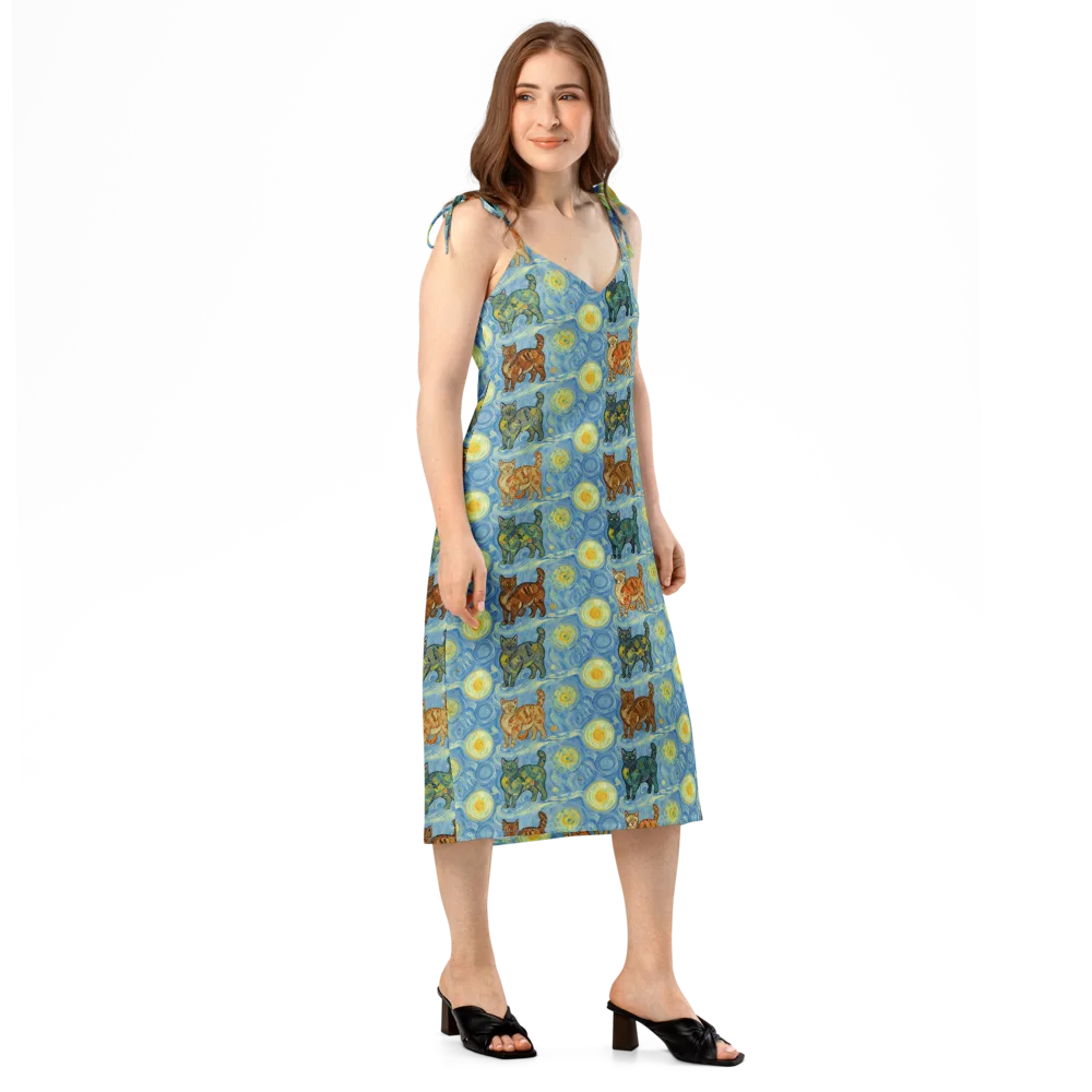 Starry Night Prowl on Slip Dress — Right Front