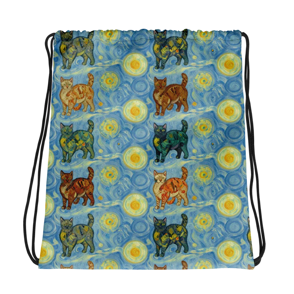 Starry Night Prowl on Drawstring Bag — Photo