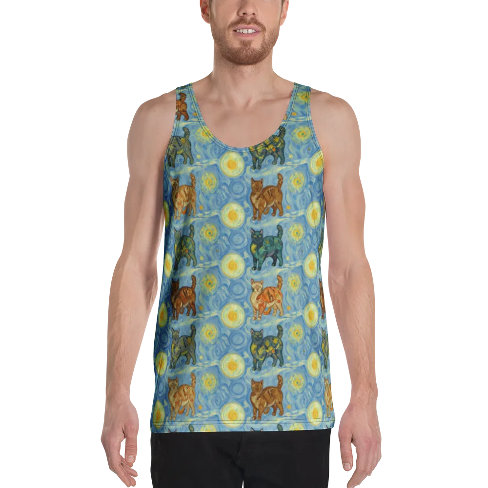 Starry Night Prowl on Men's Tank Top — Front