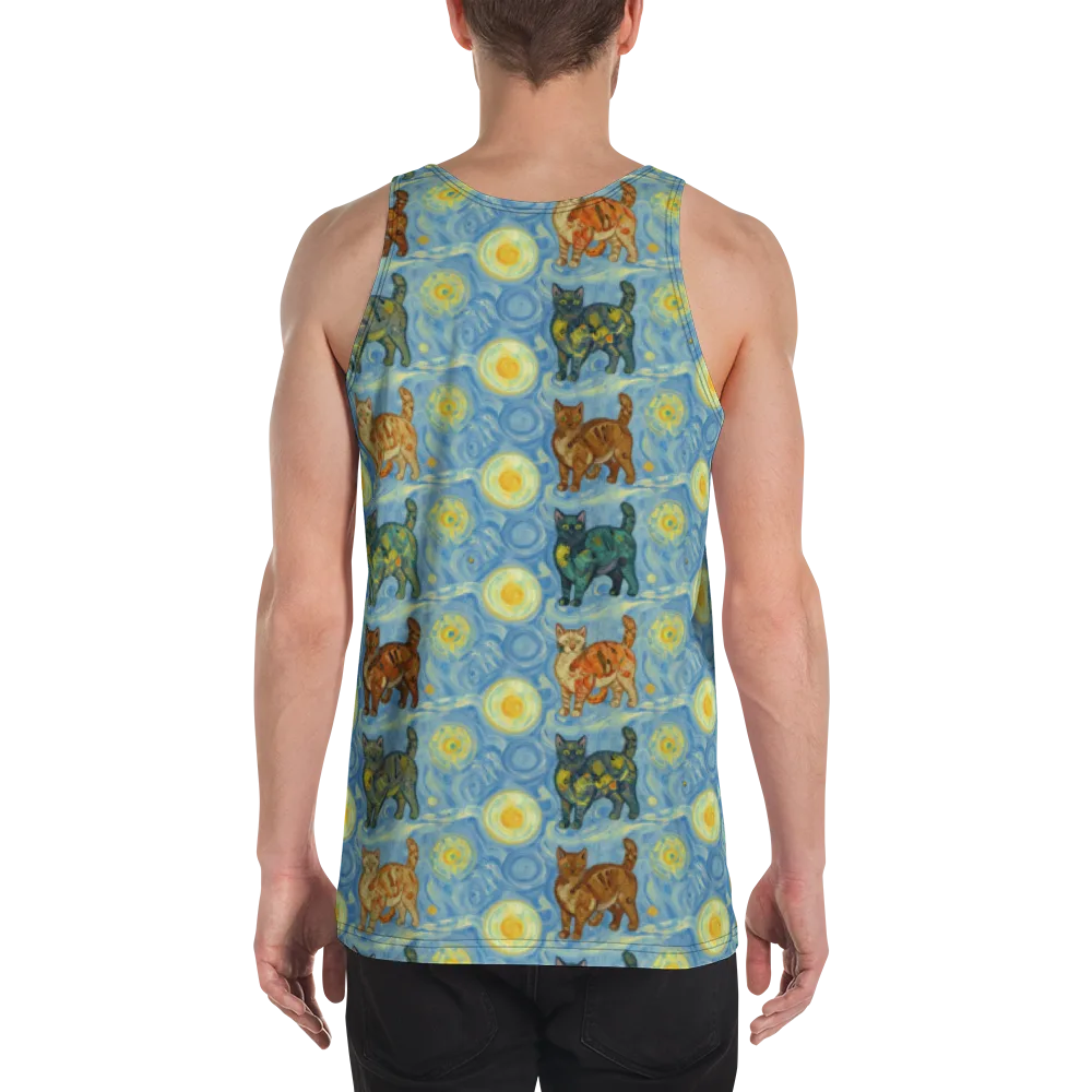 Starry Night Prowl on Men's Tank Top — Back
