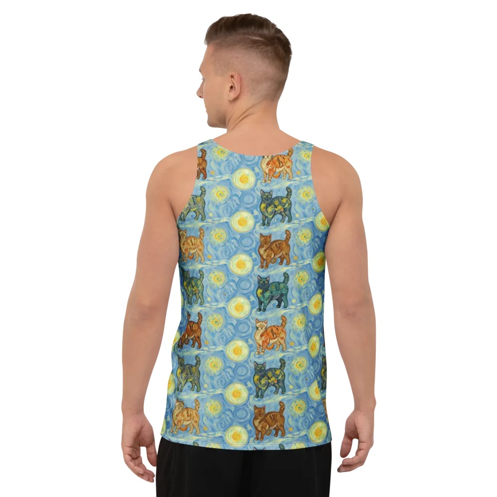 Starry Night Prowl on Men's Tank Top — Back