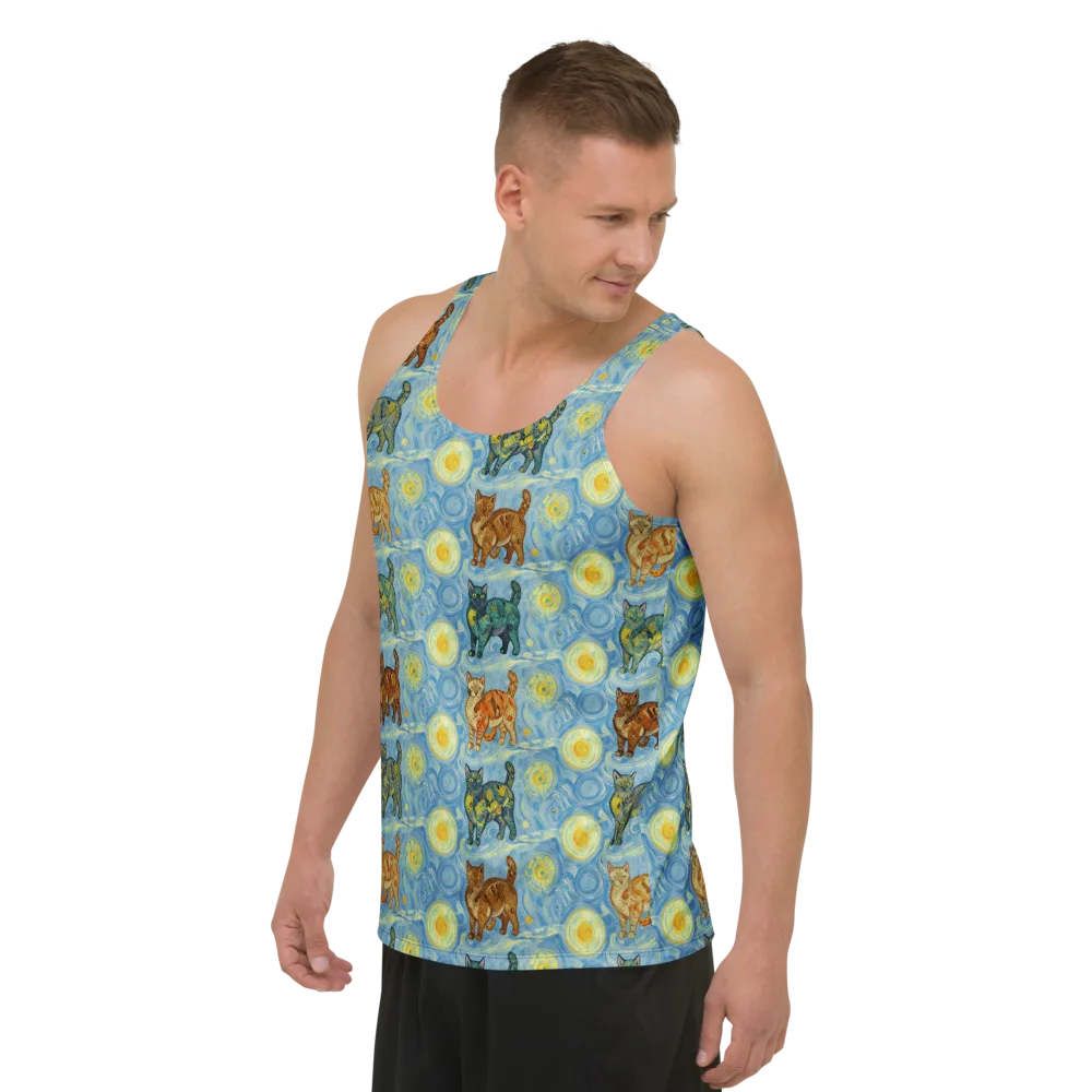 Starry Night Prowl on Men's Tank Top — Left Front