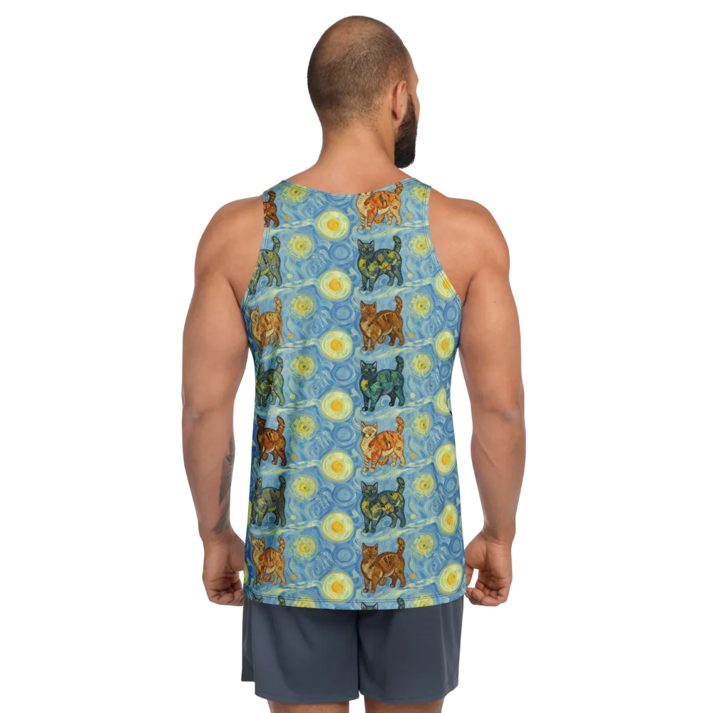 Starry Night Prowl on Men's Tank Top — Back