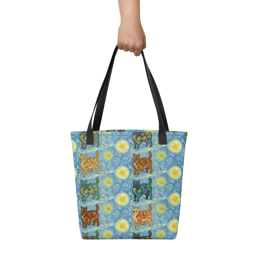 Starry Night Prowl on Tote Bag — Front