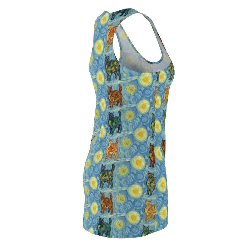 Starry Night Prowl on Racerback Dress — Back Side