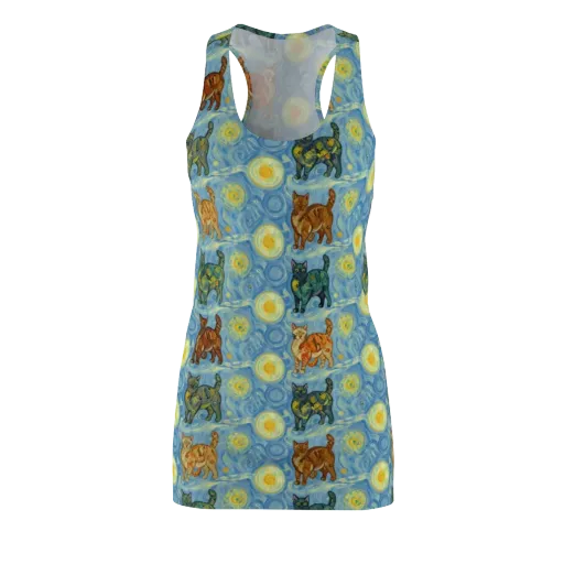 Starry Night Prowl on a Racerback Dress