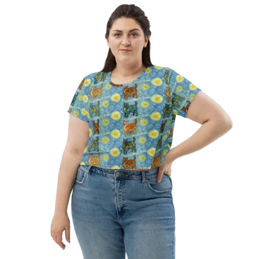 Starry Night Prowl on a Crop Tee