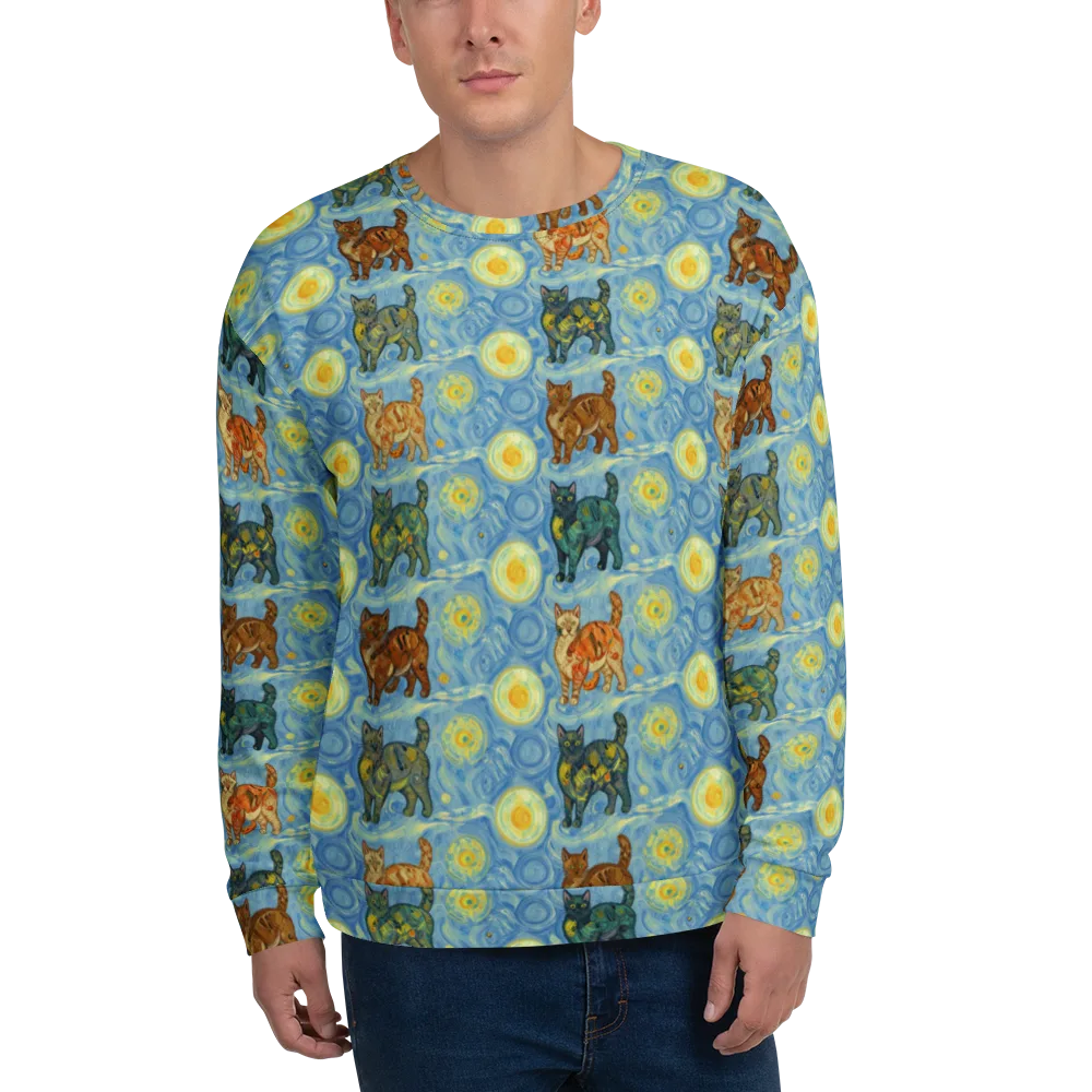 Starry Night Prowl on Sweatshirt — Front
