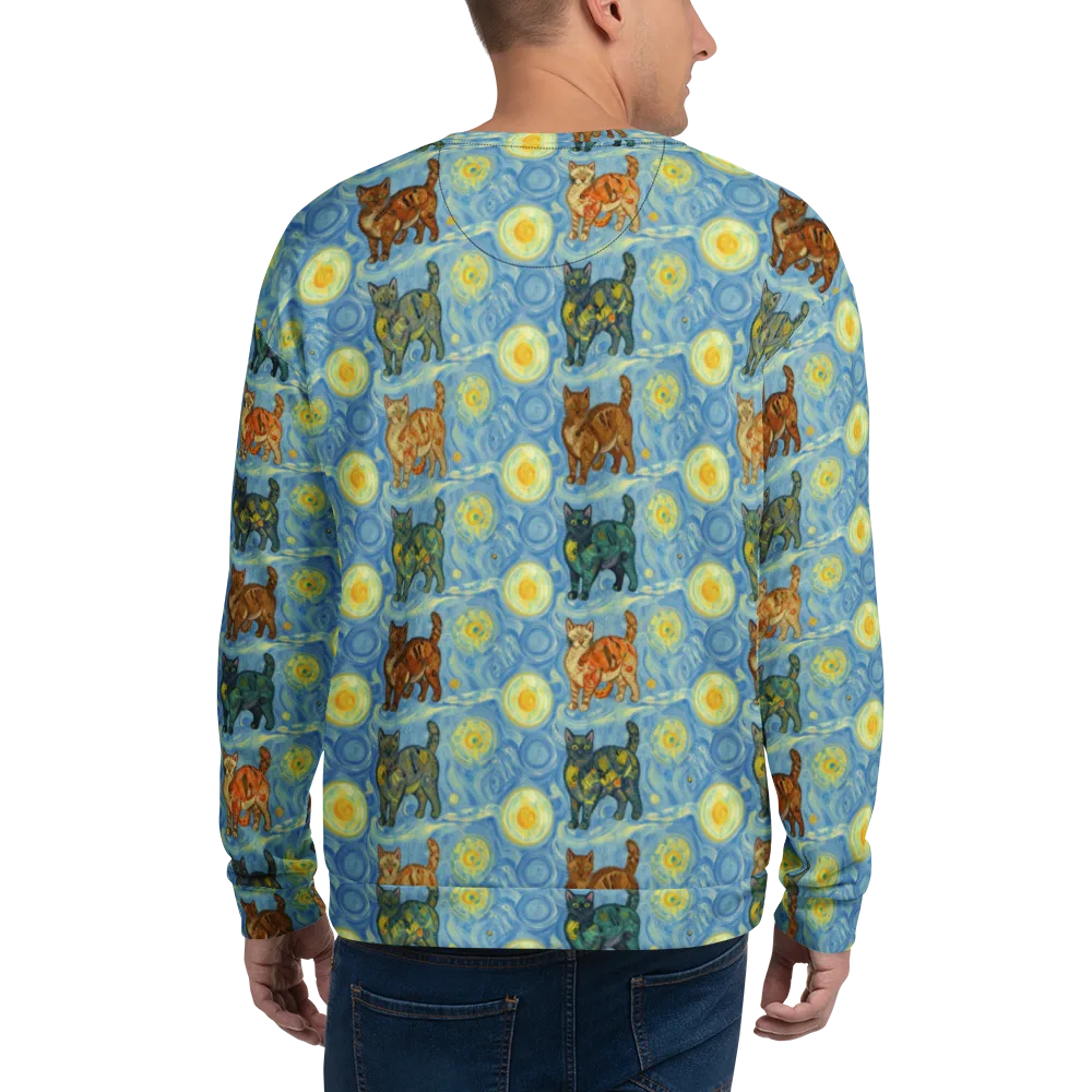 Starry Night Prowl on Sweatshirt — Back