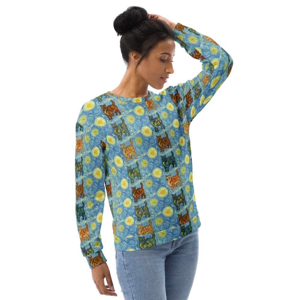 Starry Night Prowl on Sweatshirt — Right Front
