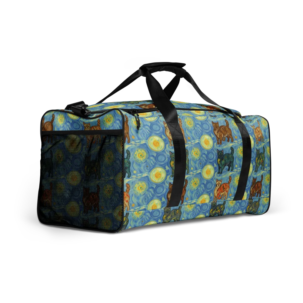Starry Night Prowl on Duffle Bag — Right Front