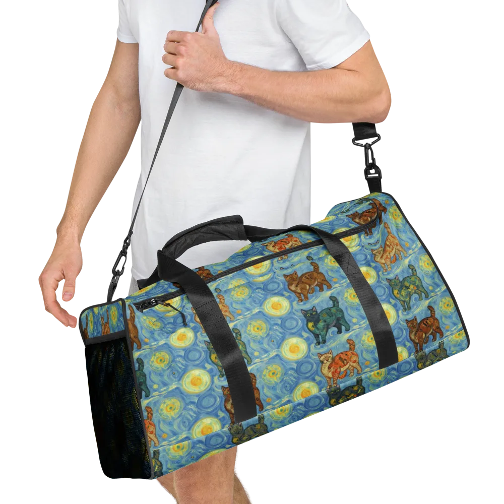 Starry Night Prowl on Duffle Bag — Right Front
