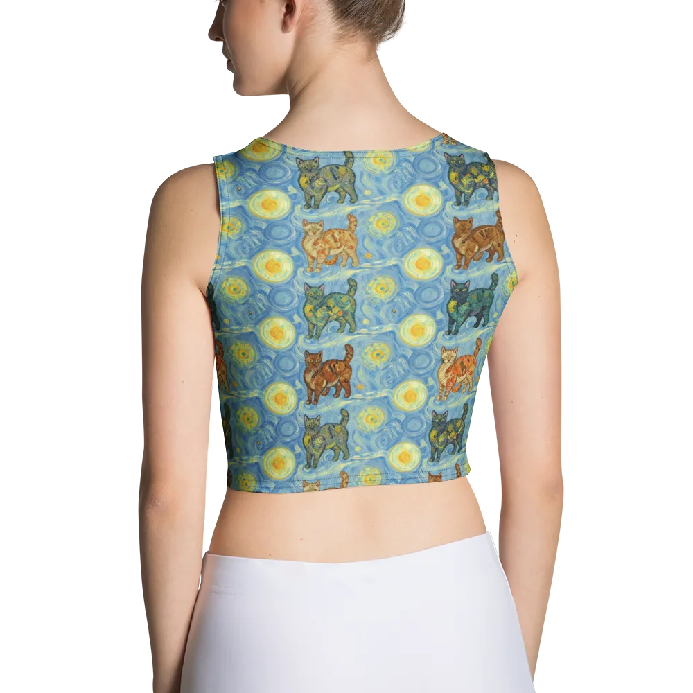 Starry Night Prowl on Crop Top — Back