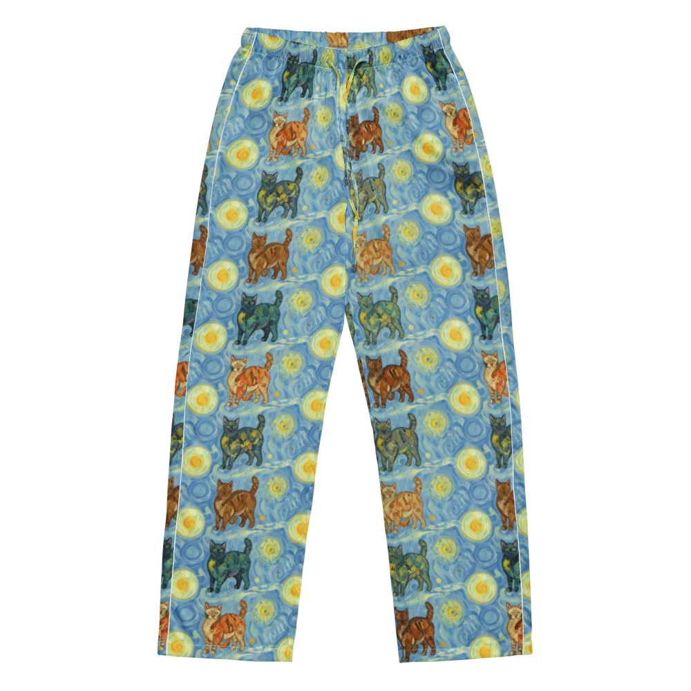 Starry Night Prowl on Women's Pajama Pants — Front