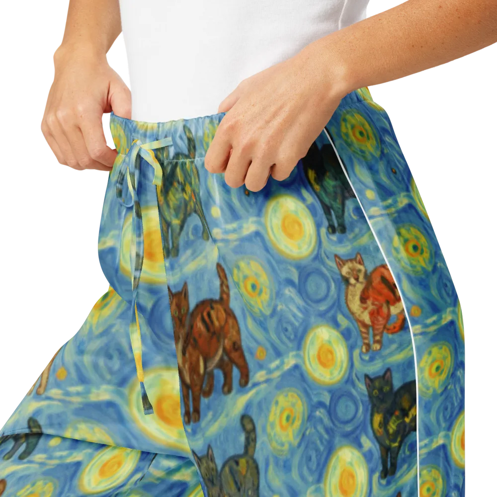 Starry Night Prowl on Women's Pajama Pants — Product details